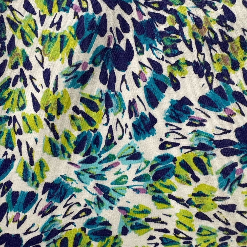 NWT Kim Rogers Short Sleeve Green & Blue Top Size 3X - Picture 5 of 5